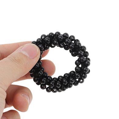 Fashion Faux Pearls Hair Elastic Band 3 Pcs