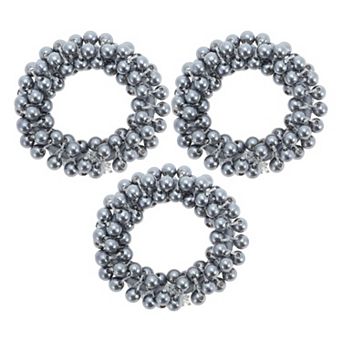 Fashion Faux Pearls Hair Elastic Band 3 pc