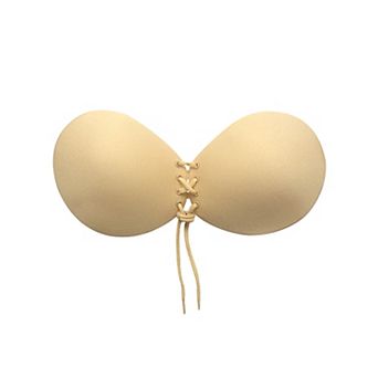 Women's Strapless Push Up Adjustable Invisible Backless Sticky Silicone Reusable Adhesive Bras