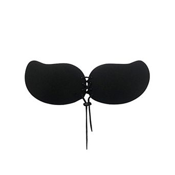 Women's Strapless Push Up Adjustable Invisible Backless Sticky Silicone Reusable Adhesive Bras