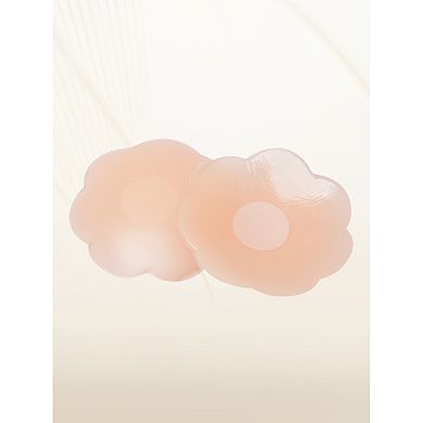 6 Pairs Women's Petals/Round/Heart Nipple Covers Strapless Invisible Adhesive Bra Storage Box Medium