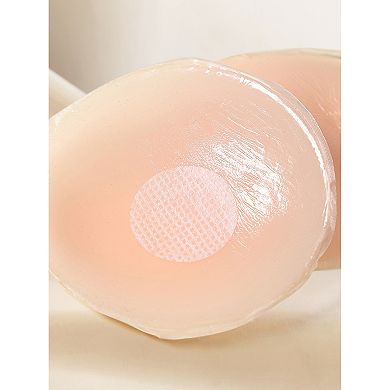 6 Pairs Women's Petals/Round/Heart Nipple Covers Strapless Invisible Adhesive Bra Storage Box Medium