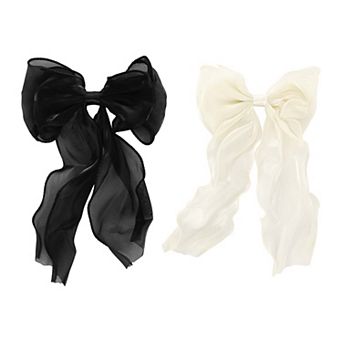Fashion Cute Bow Hair Pins Hairdo Pins for Women 10.24"x6.69"x0.79" 2 pc