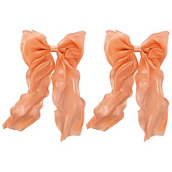 Fashion Cute Bow Hair Pins Hairdo Pins for Women 10.24"x6.69"x0.79" 2 pc