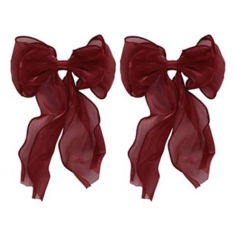 Fashion Cute Bow Hair Pins Hairdo Pins for Women 10.24"x6.69"x0.79" 2 pc