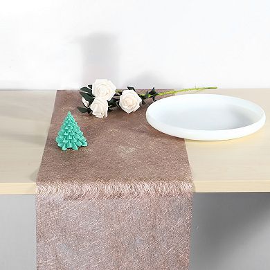 Non-woven Fabrics Table Runner, Machine Washable Dining Table Runner for Home Decoration, 65.62ft