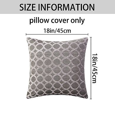 2Pcs Throw Pillow Cover Geometric Cushion Cover Modern Zippered Pillowcase for Sofa Couch Bedroom