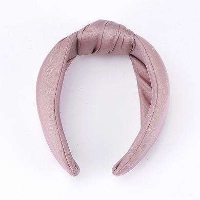 Women's Solid Tie Wide Headbands 1 Pc