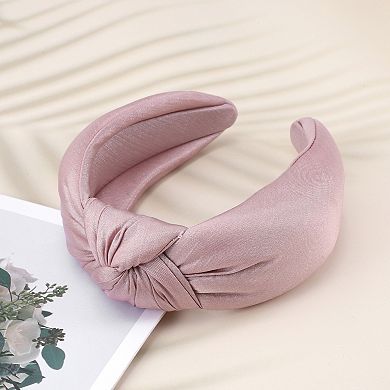 Women's Solid Tie Wide Headbands 1 Pc