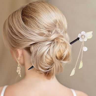 Retro Style Flower Hair Chopstick for Women 2 Pcs