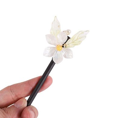 Retro Style Flower Hair Chopstick for Women 2 Pcs