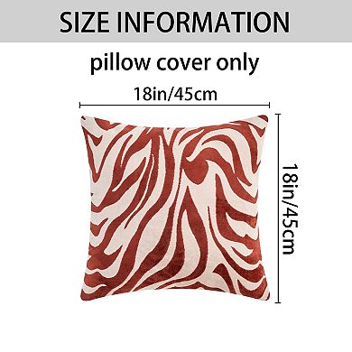 Throw Pillow Covers Pack of 2, Tie Dye Zipper Closure Decorative Pillow Cushion Cover 18x18 Inch
