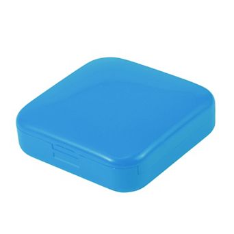 Durable Square 2 Compartment Pill Case for Travel 1 pc
