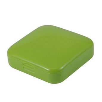 Durable Square 2 Compartment Pill Case for Travel 1 pc