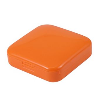 Durable Square 2 Compartment Pill Case for Travel 1 pc