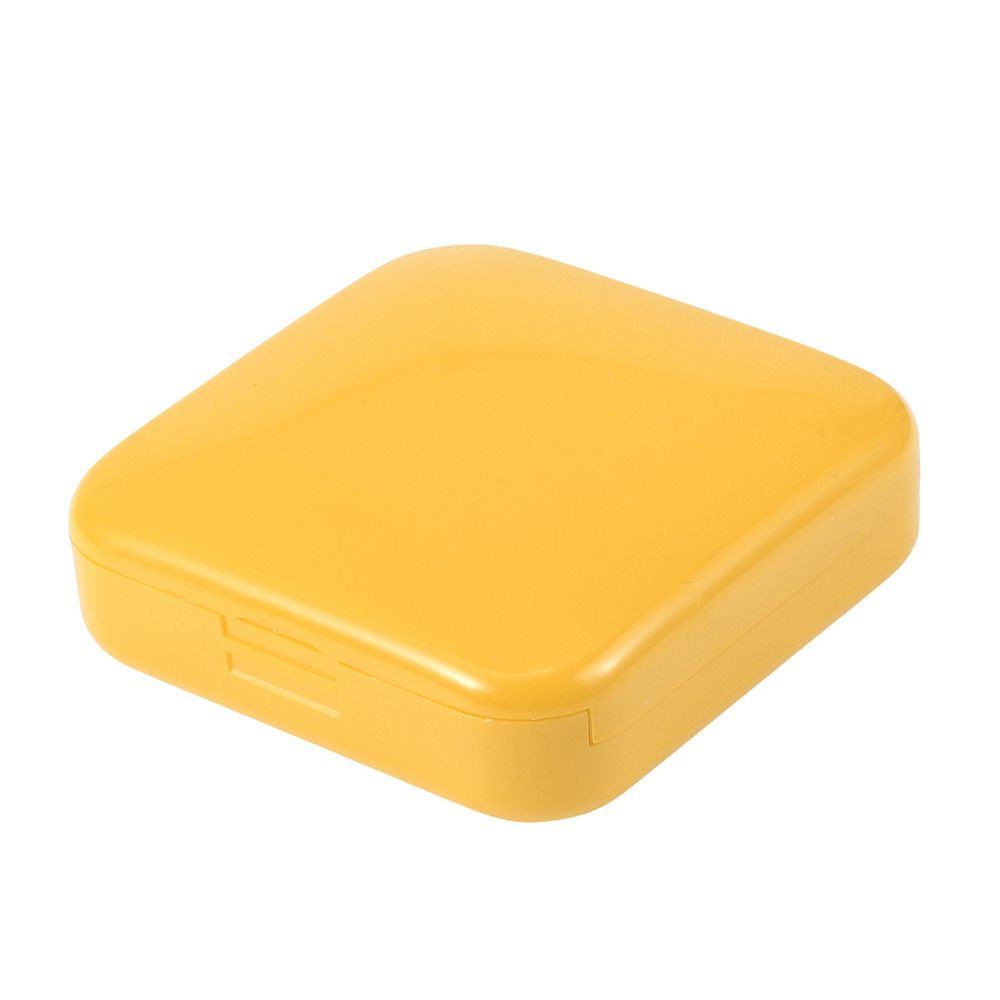 Durable Square 2 Compartment Pill Case for Travel 1 Pc