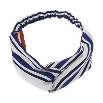 Fashion Stripe Pattern Cross Elastic Hairband for Women 1 pc