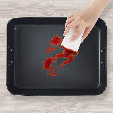 Set of 2 Baking Sheet Pans, Rectangular Warp Resistant Nonstick Cake Pan, Large Thick Sheet Pans