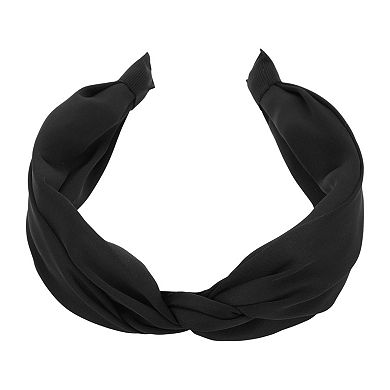 Wide Tie Solid Color Headbands for Women 1 Pc