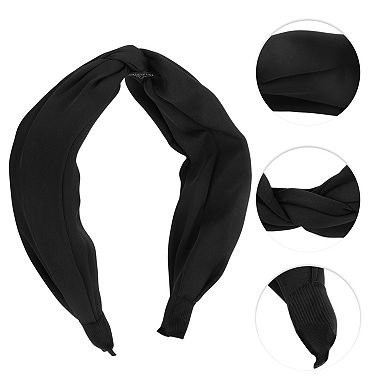 Wide Tie Solid Color Headbands for Women 1 Pc