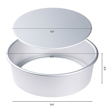 Baking Sheet Pan Set of 2, Warp-Resistant Nonstick Round Cake Pan, Thick Sheet Pans for Oven Cooking