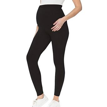 Women's Maternity Over The Belly Pregnancy Yoga Pants High Waisted Active Wear Workout Leggings