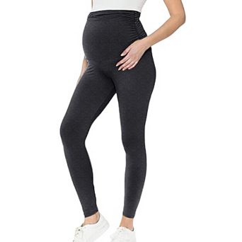 Women's Maternity Over The Belly Pregnancy Yoga Pants High Waisted Active Wear Workout Leggings