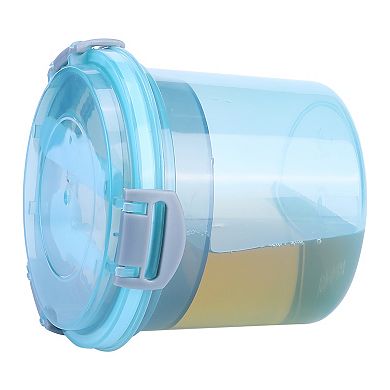 5 Pack Plastic Meal Prep Food Storage Containers with Lids, Leakproof Lunch Box for Microwave