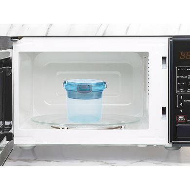 5 Pack Plastic Meal Prep Food Storage Containers with Lids, Leakproof Lunch Box for Microwave