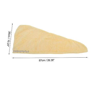 Water-absorbent Floral Pattern Hair Towel 1 Pc