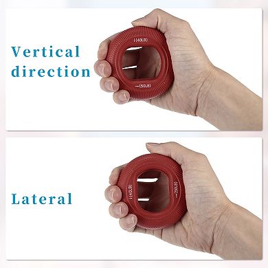 Hand Grip Strengthener, Forearm Grip Workout, Silicone Grip Circle, Adjustable Strength Grip