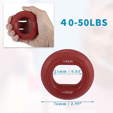 Hand Grip Strengthener, Forearm Grip Workout, Silicone Grip Circle, Adjustable Strength Grip