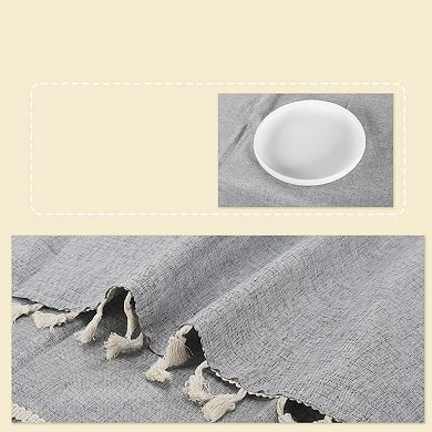 1 Pcs Wrinkle Free Tablecloths, Kitchen Dining Table Cover for Farmhouse Camping, 47.24"x47.24"