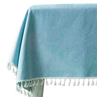 1 pc Wrinkle Free Tablecloths, Kitchen Dining Table Cover for Farmhouse Camping, 47.24"x47.24"