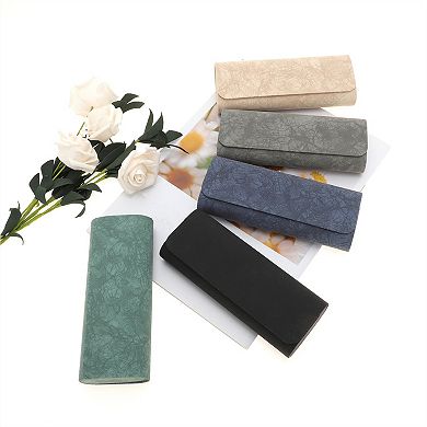 Texture EyeGlasses Case Portable Eyeglasses Storage 6.3"x2.52"x1.26" 1 Pc