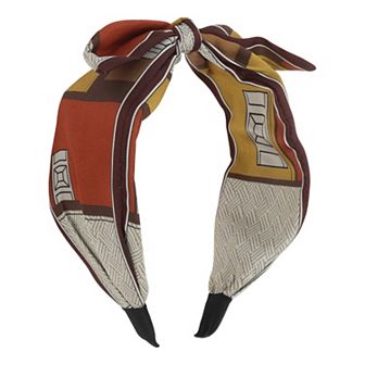 Wide Tie Bow Geometric Headbands for Women 1 pc