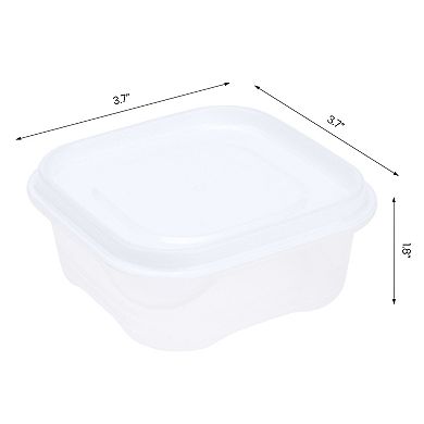 10Pcs Plastic Meal Prep Food Storage Containers with Lids, Reusable Lunch Box for Microwave, Freezer