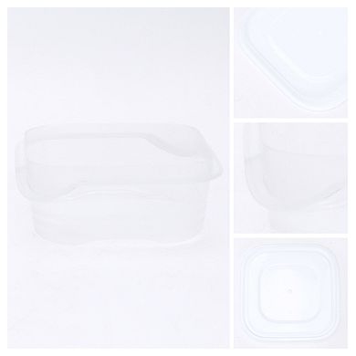 10Pcs Plastic Meal Prep Food Storage Containers with Lids, Reusable Lunch Box for Microwave, Freezer