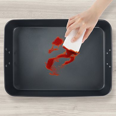 1 Pcs Baking Sheet Pan, Warp Resistant Nonstick Cake Pan with Handle, Large Sheet Pans for Roasting