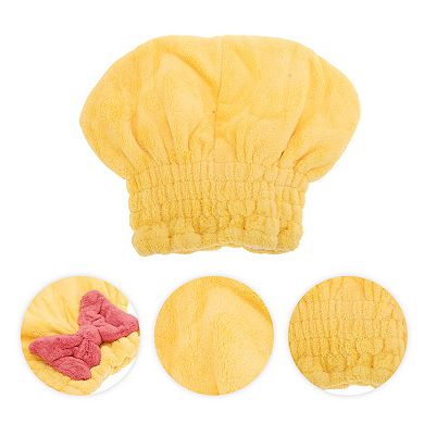 Water-absorbent Bow Hair Drying Towel 1 Pc