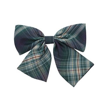 Simple Plaid Bow Hair Clips 1 pc