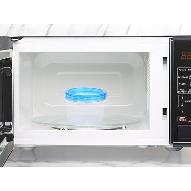 12 Pack Plastic Meal Prep Food Storage Containers w Lids, Leakproof Lunch Box for Microwave, Freezer