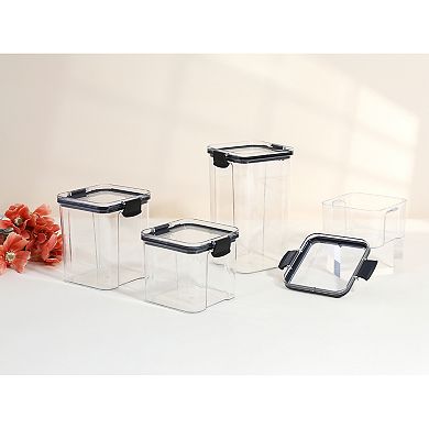5 Pcs Airtight Food Storage Containers with Lids, Kitchen Pantry Organization, Dry Food Containers