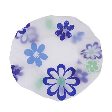 5 Pcs Floral Single Layer Shower Cap for Bathroom