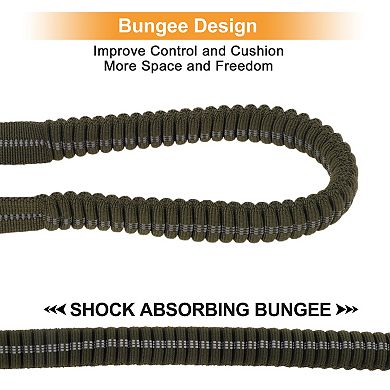 Reflective Shock-Absorbing Dog Leash with Padded Handles 1 Pc