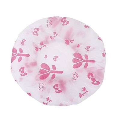 5 Pcs Print Single Layer Shower Cap for Bathroom