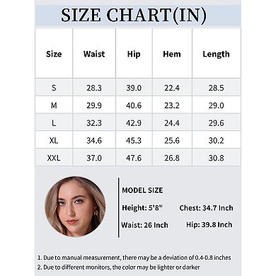 Women's Jean Skirt Color Block Patchwork Raw Hem Slit Midi Denim Skirts