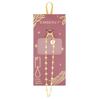 Emberly Mini Heart Chain Phone Charm Wristlet