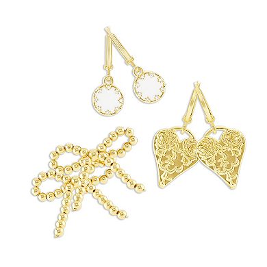 Emberly Bow & Heart Women's Charm Set