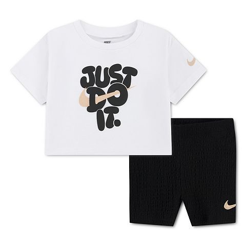 Детский комплект-двойка Nike Just Do It, футболка и велосипедки